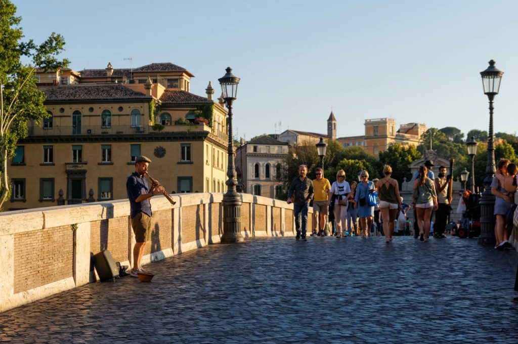 Brücke Ponte Sisto Rom